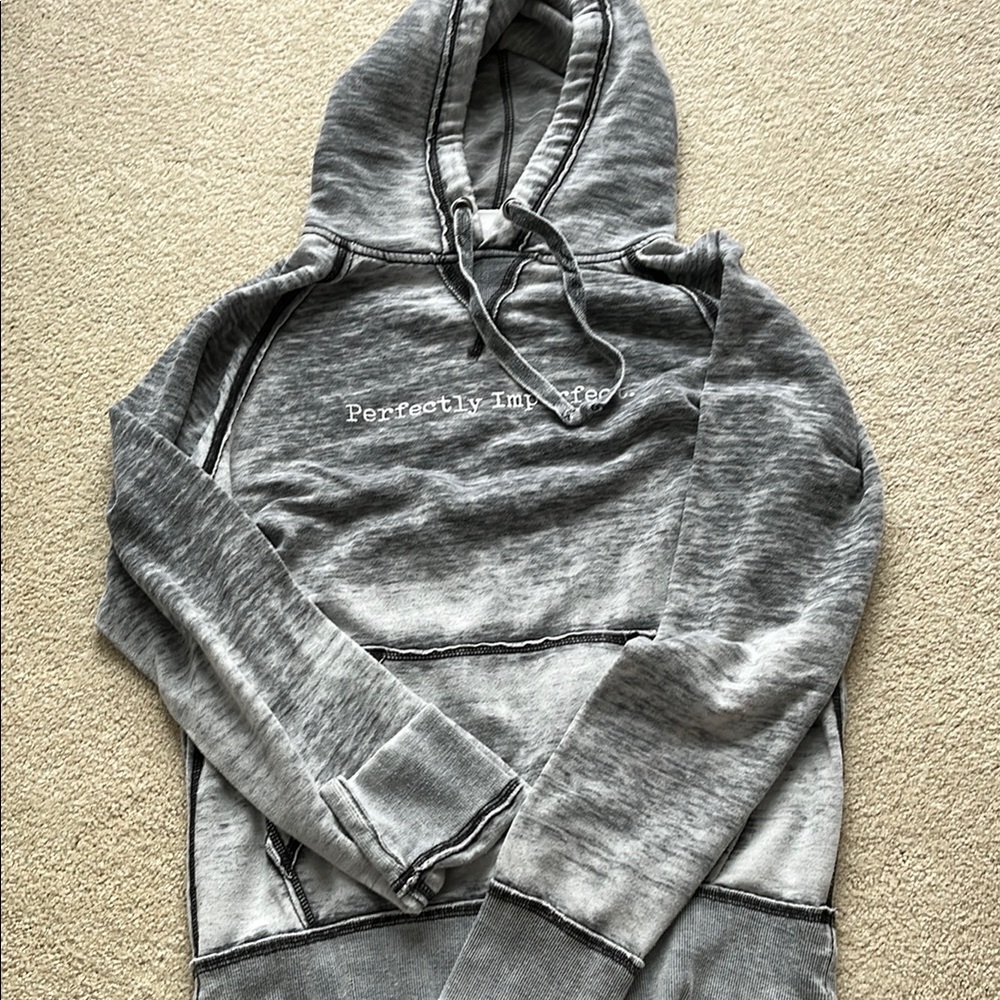 Love Monday Faded Hoodie, ‘Perfectly Imperfect’